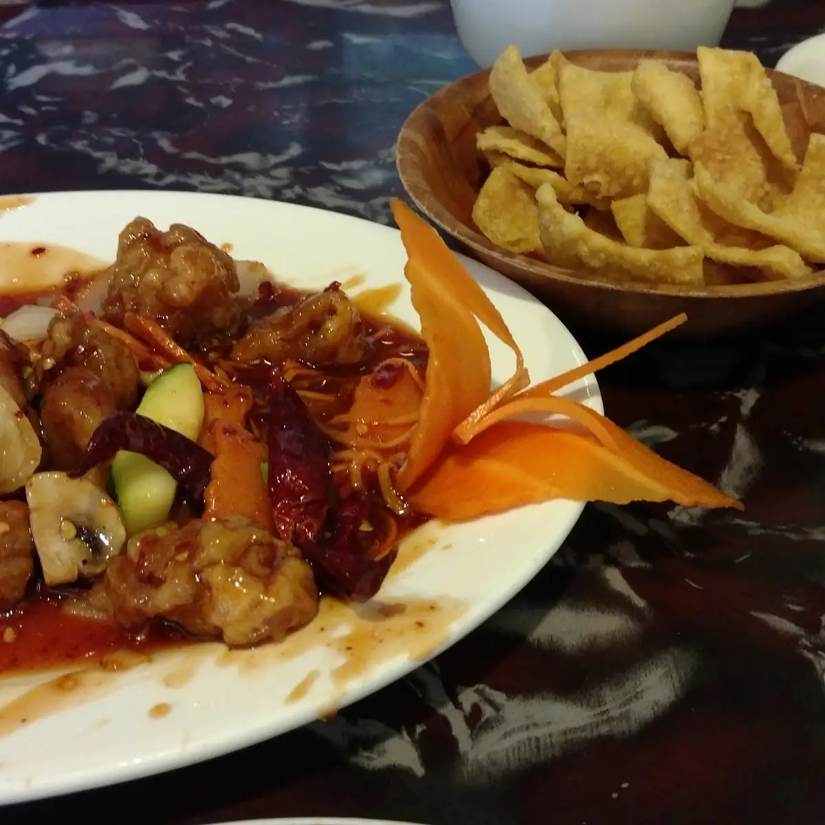 Orange Chicken with Chinese Vegetable