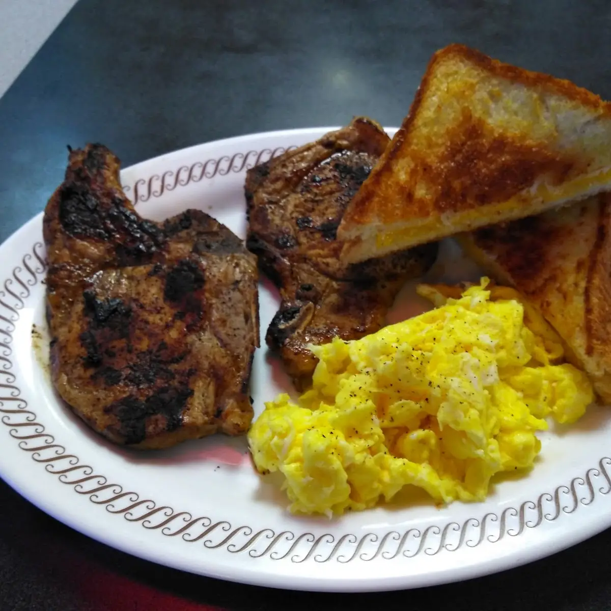 Pork Chop Breakfast