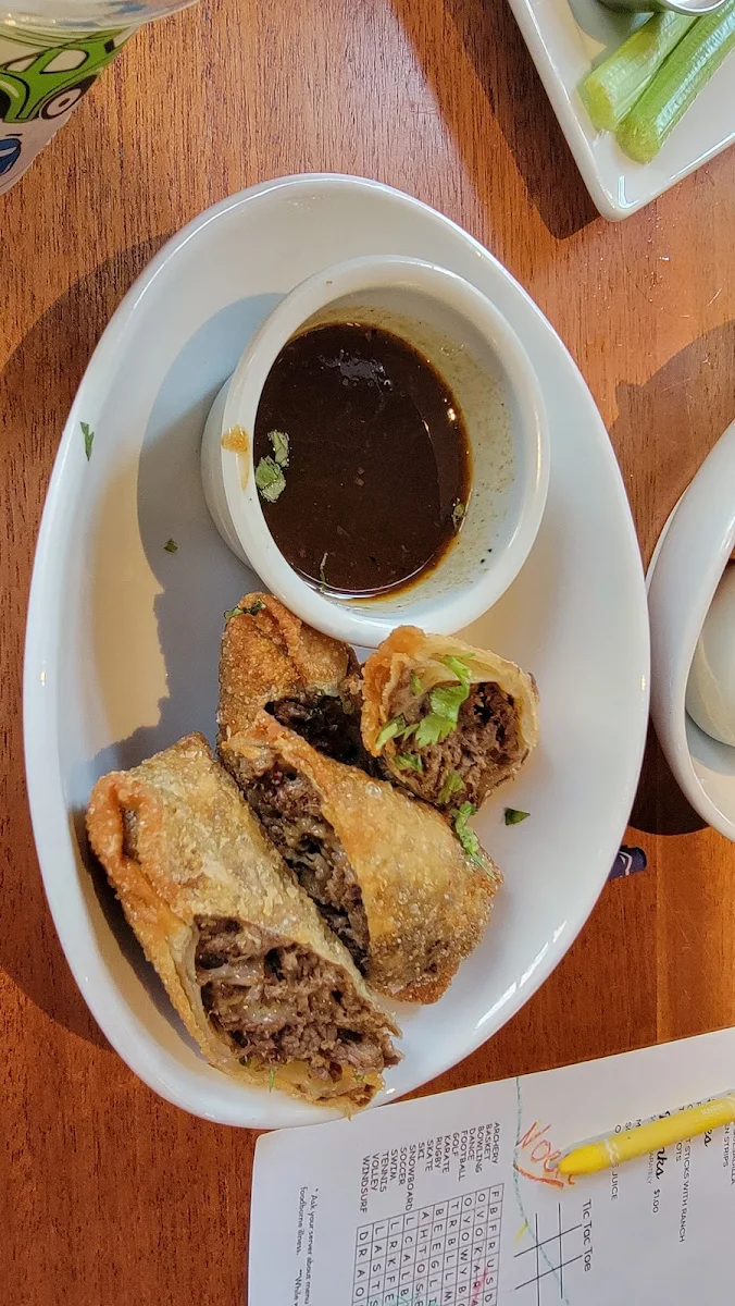 Quesabirria Egg Rolls