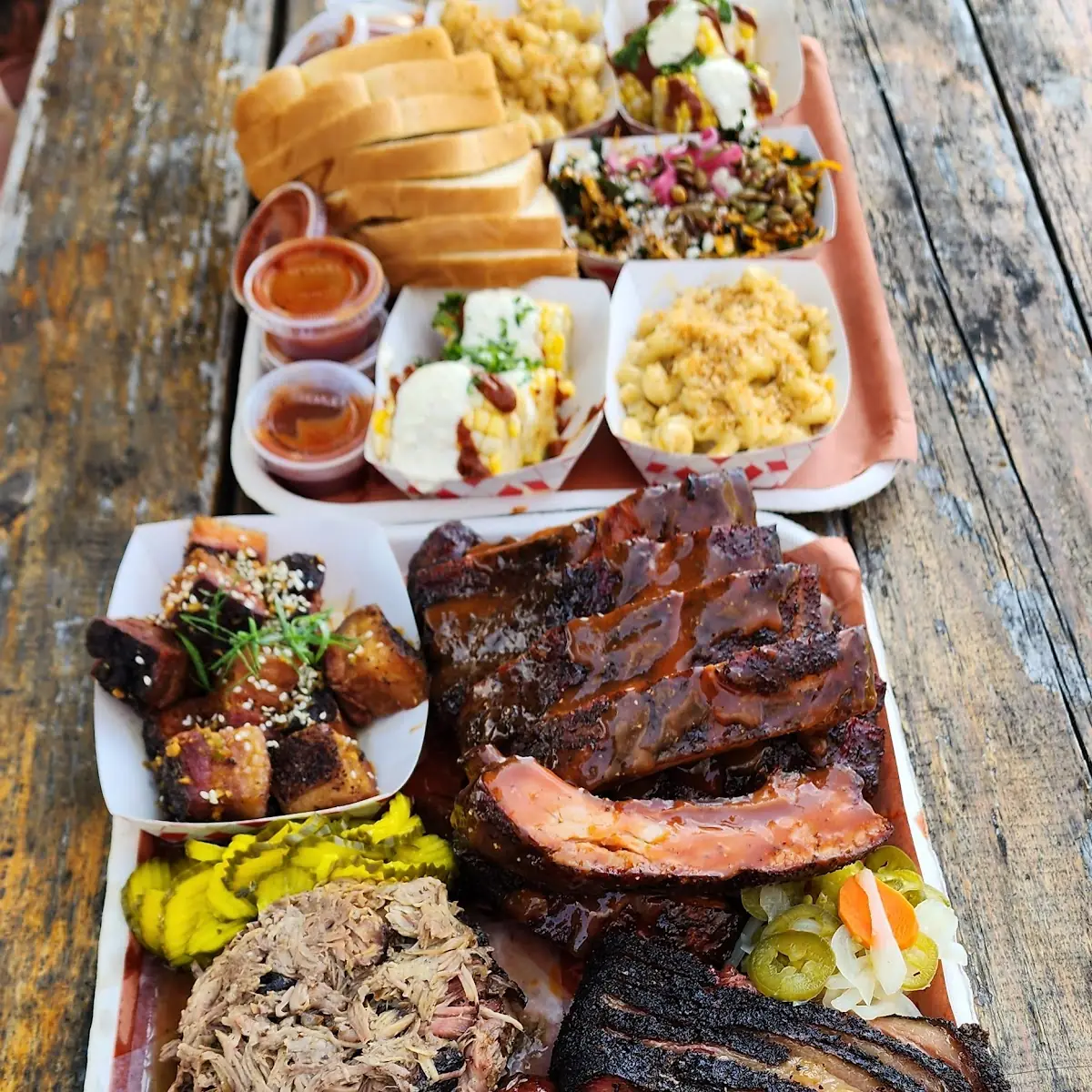 Smoked Pork and Brisket Platter