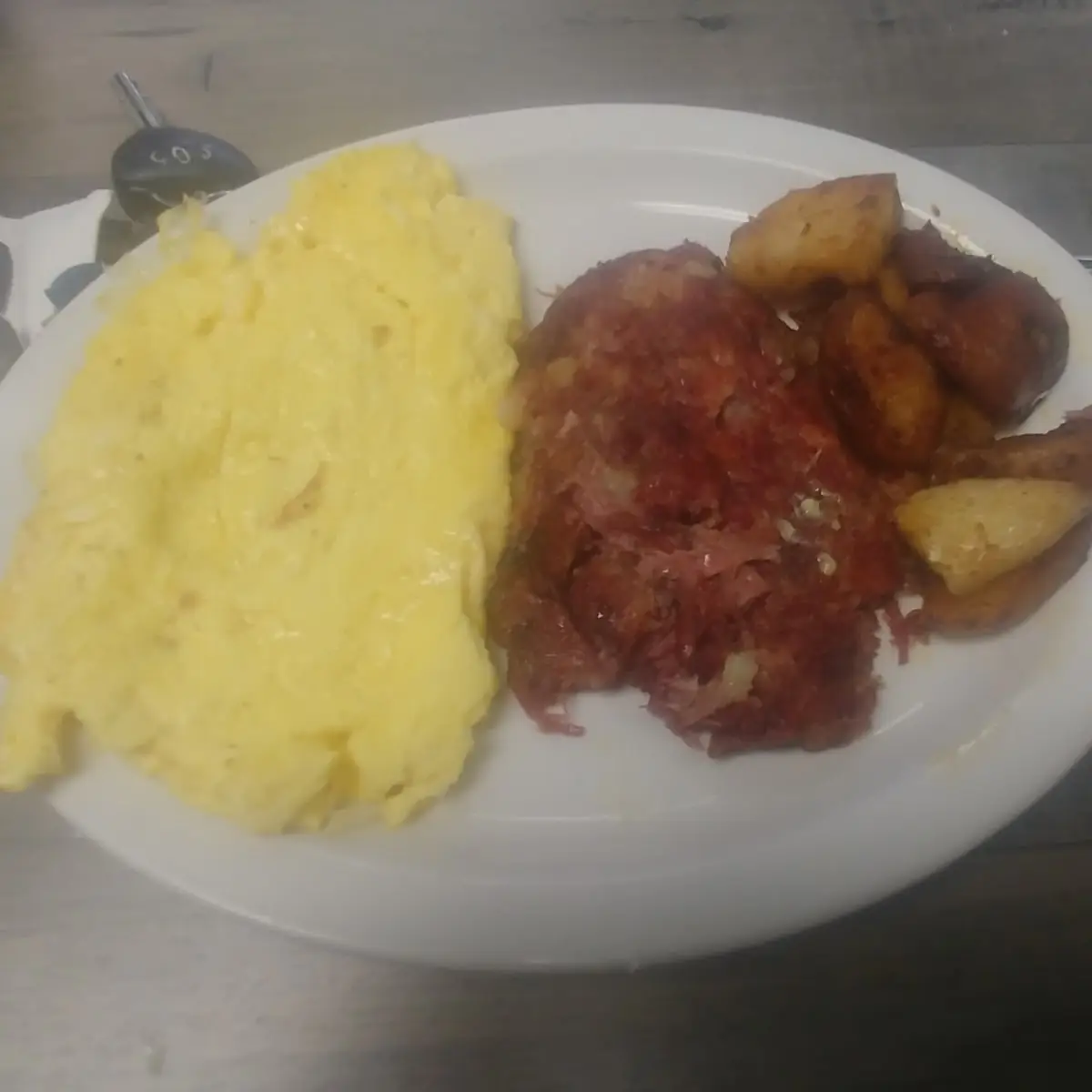 Corned Beef Hash and Eggs Home Fries