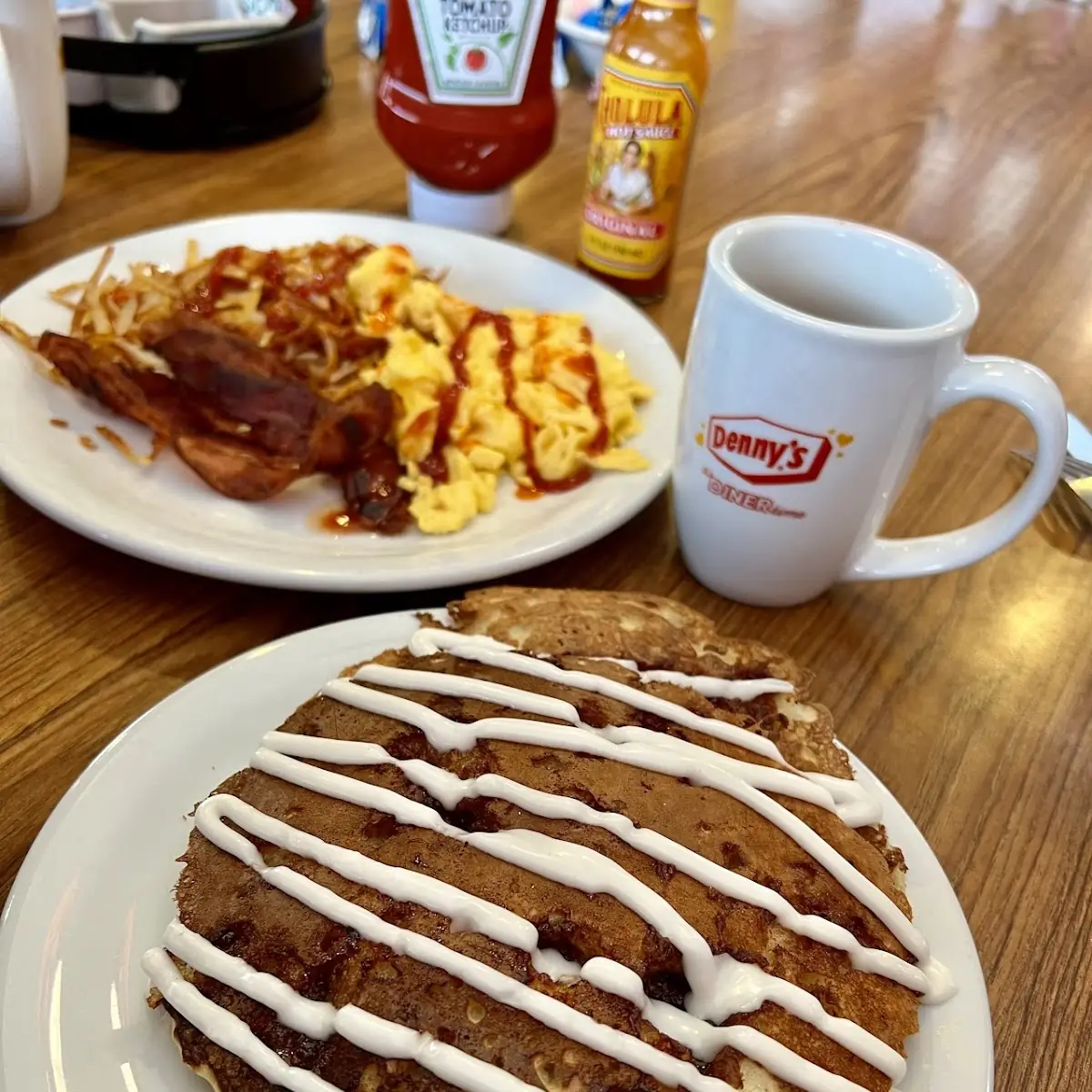 Cinnamon Roll Pancake Breakfast