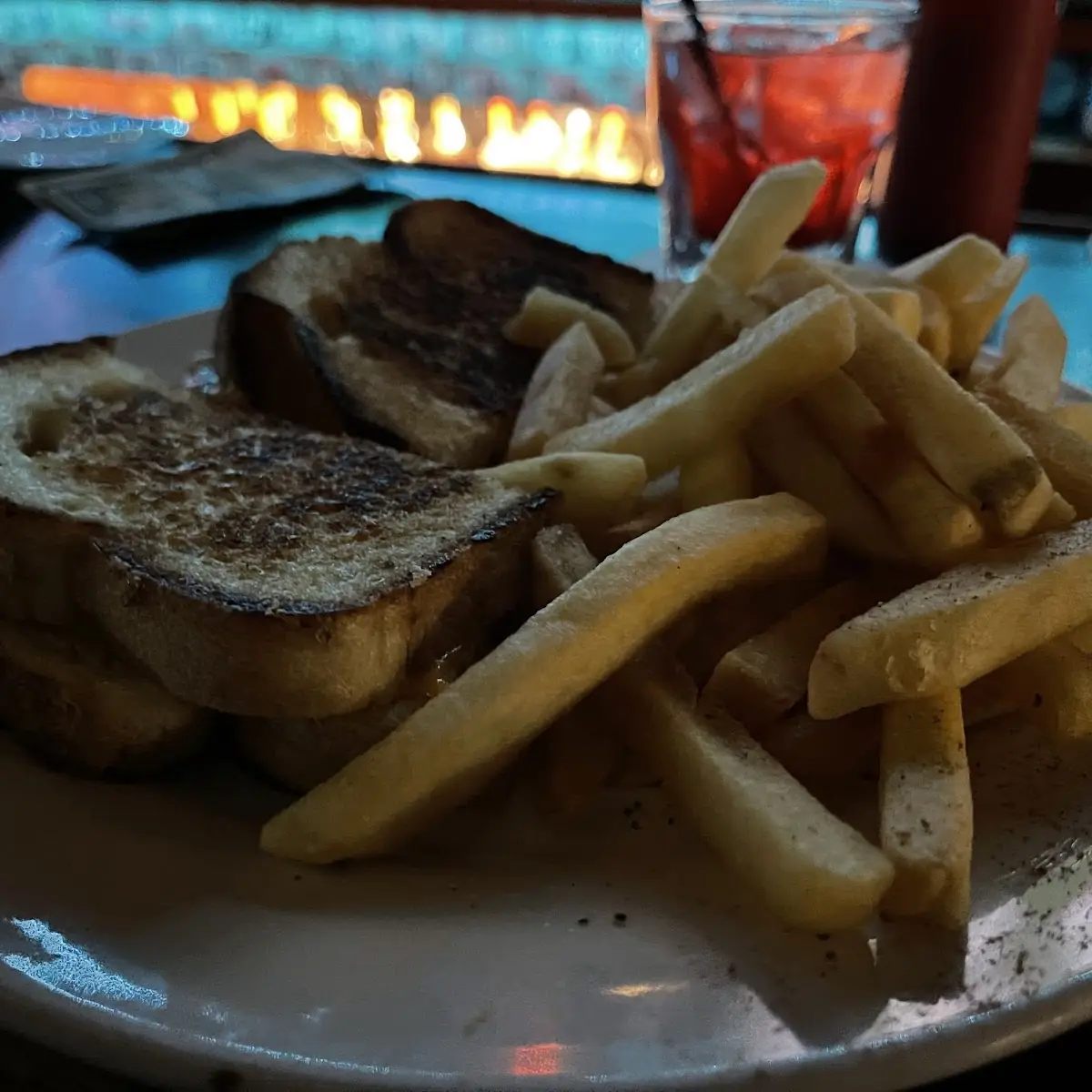 Grilled Cheese Sandwich with Fries