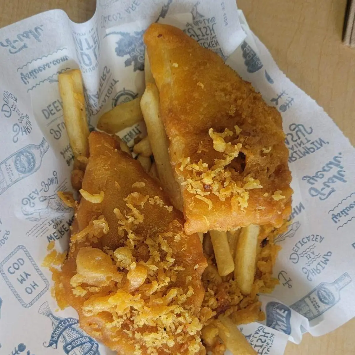 Fish and Chips with Fries
