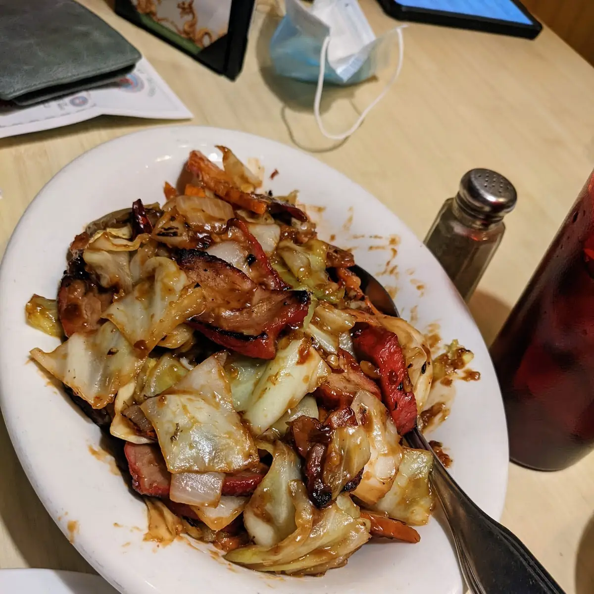 Sechuan Cabbage with BBQ Pork
