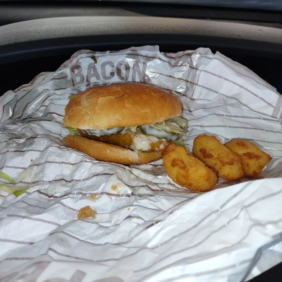 Cod Fish Sandwich and Cheese Curds
