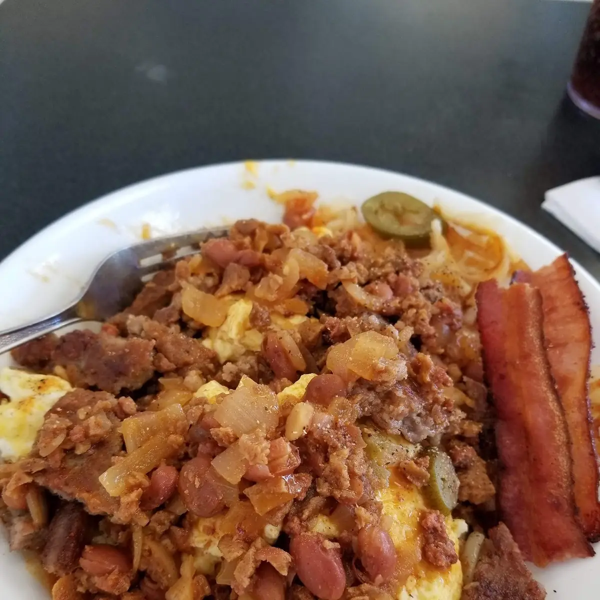 Hash Brown Bowl with Chili