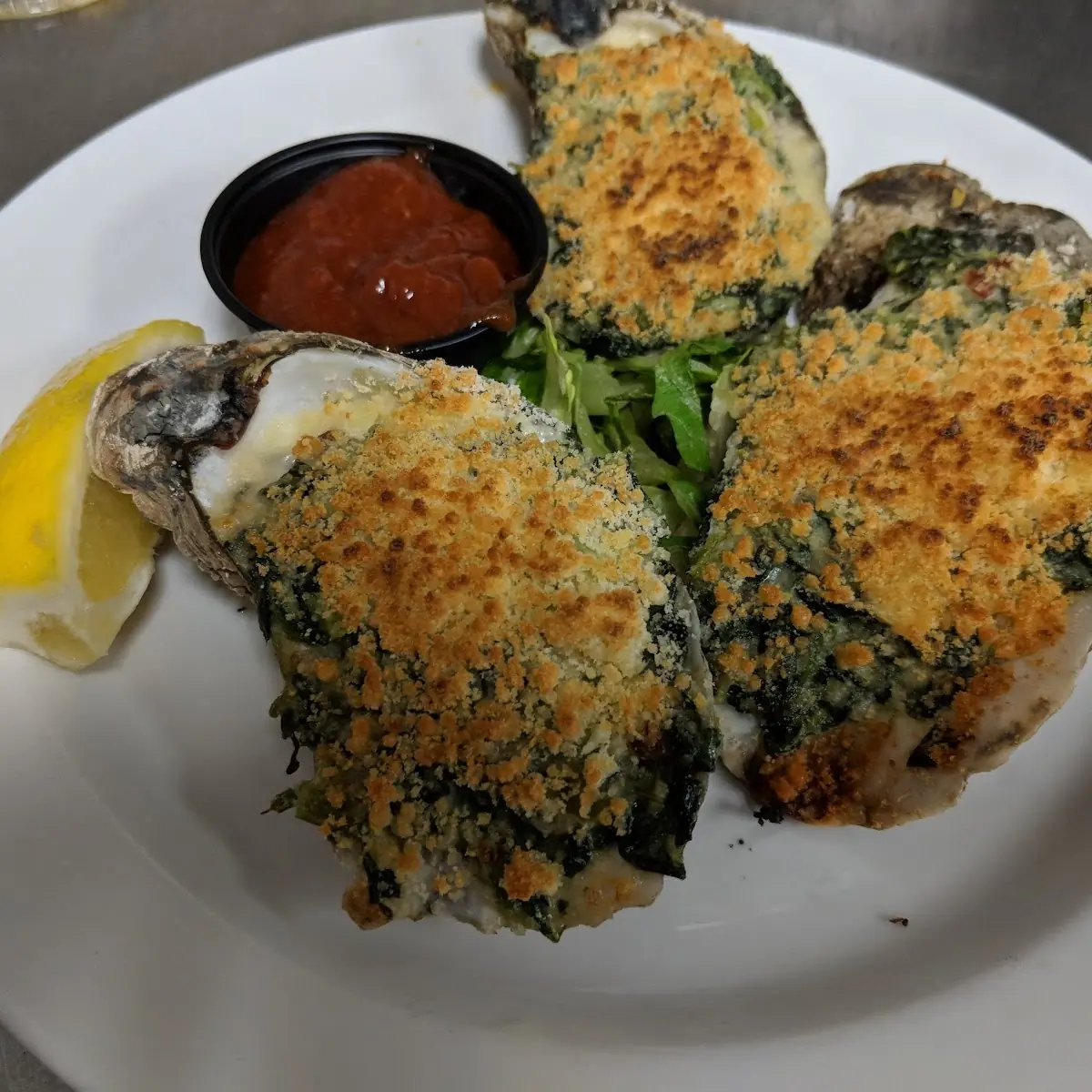 Oysters Rockefeller
