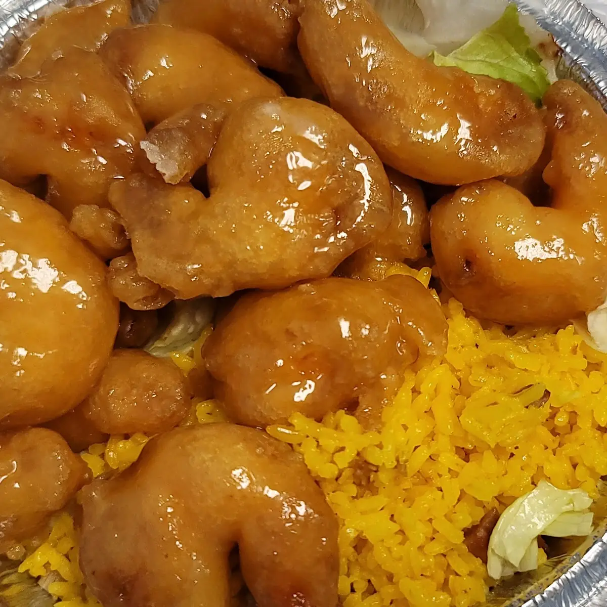 Coconut Shrimp with Pork Fried Rice
