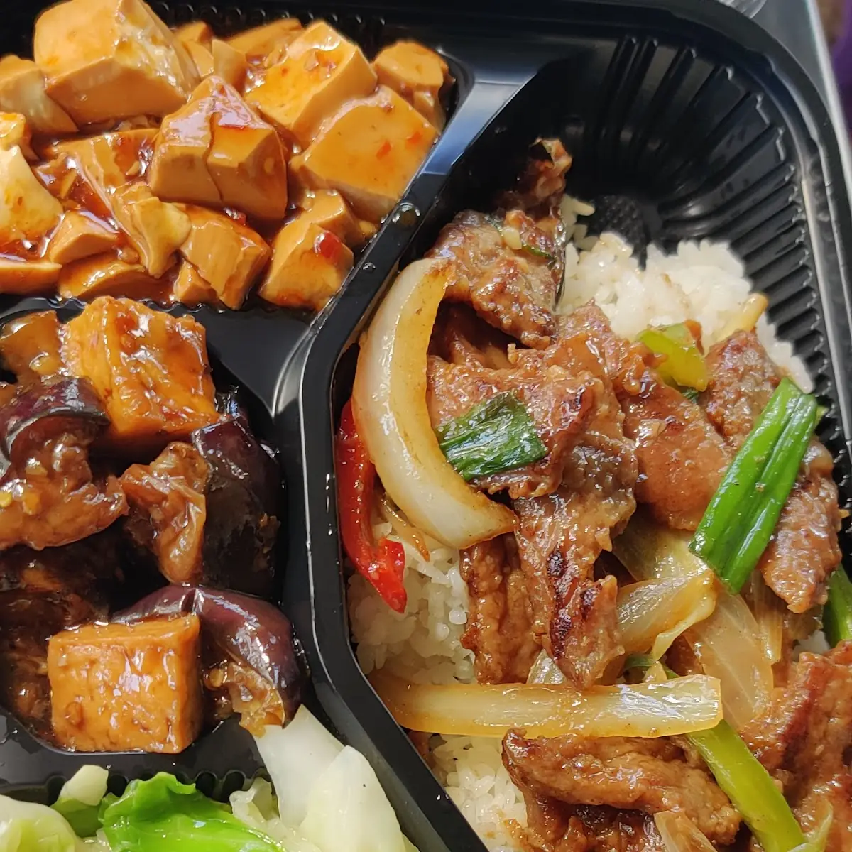 Scallion Beef Bento