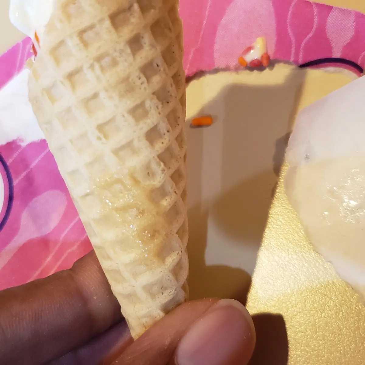 Ice Cream Cone with Glue