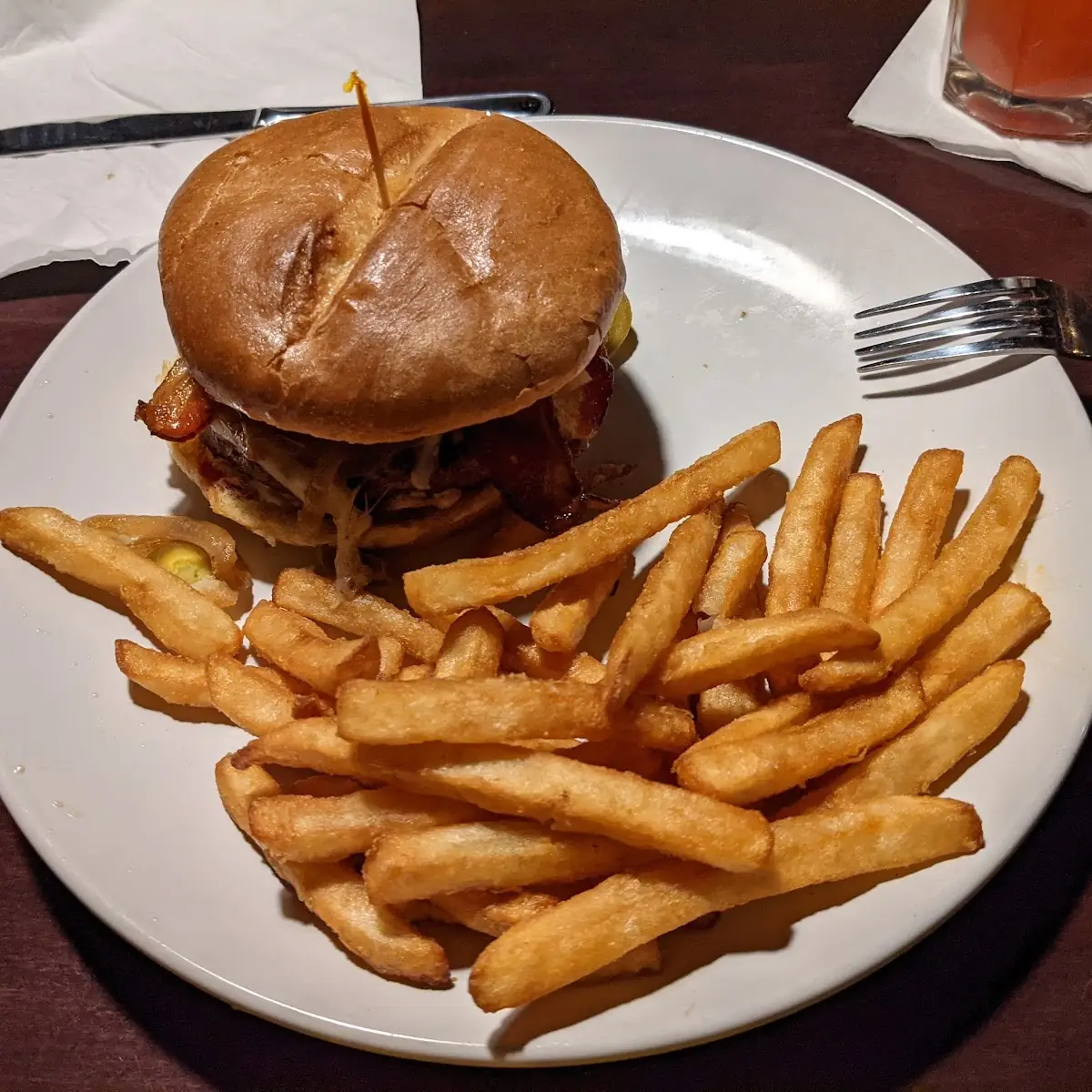 Burger and Fries