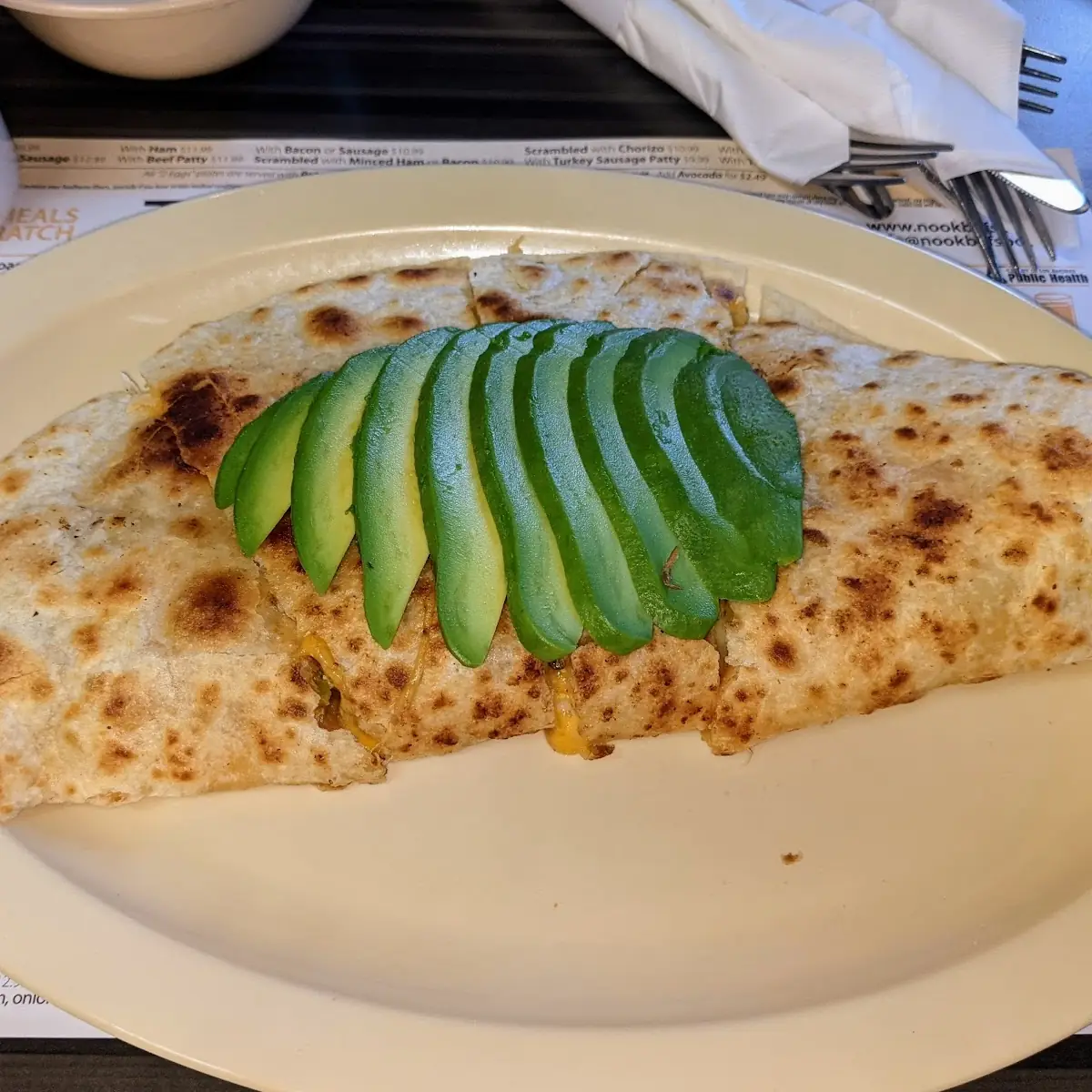 Breakfast Chorizo Quesadilla