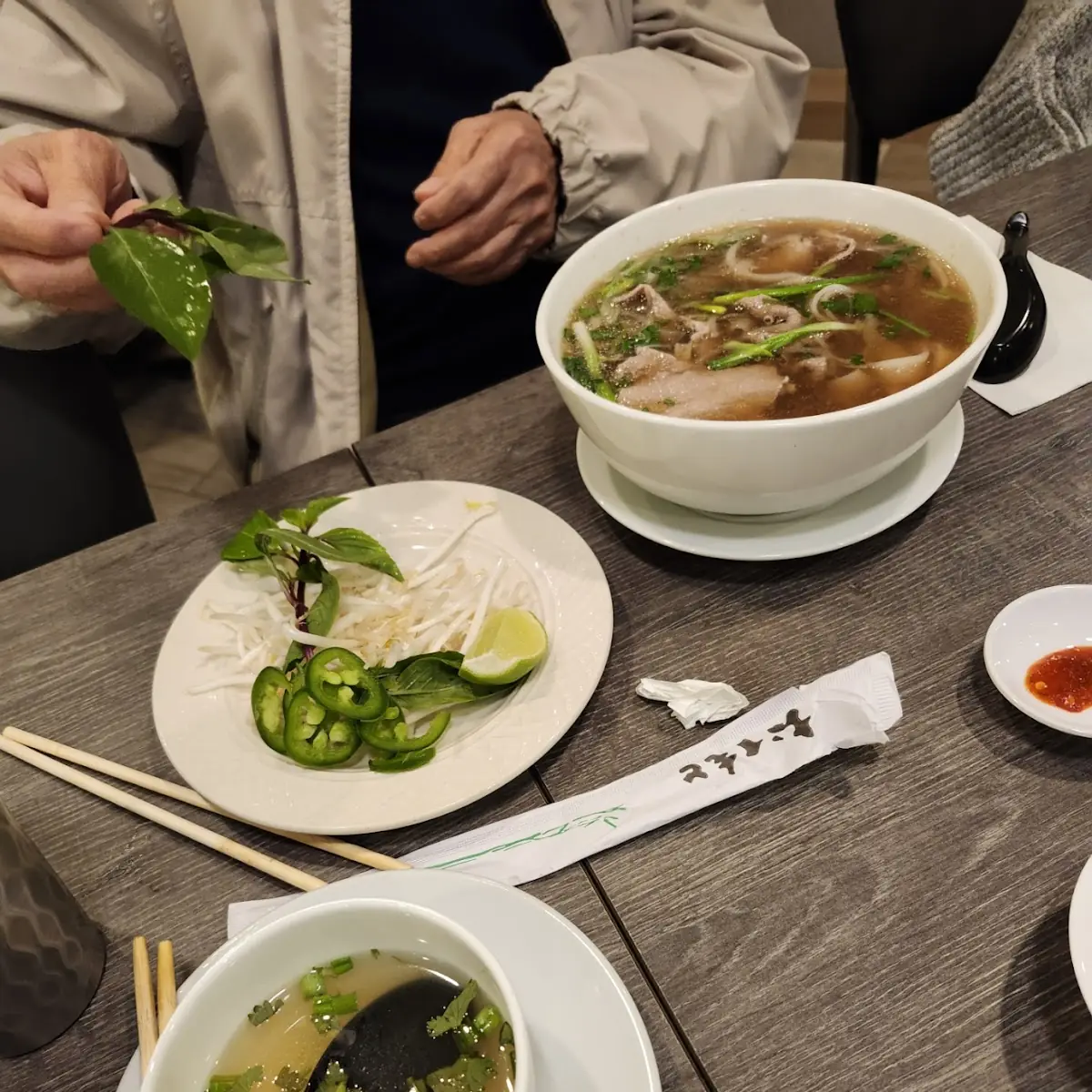 Beef Pho with Fresh Herbs