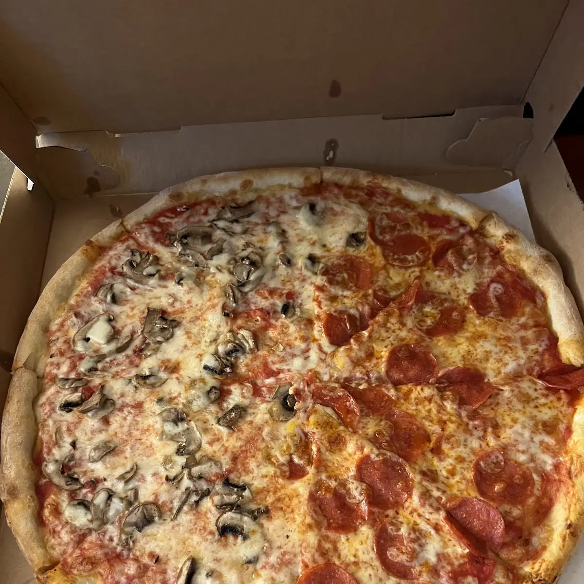 Pepperoni and Mushroom Pizza