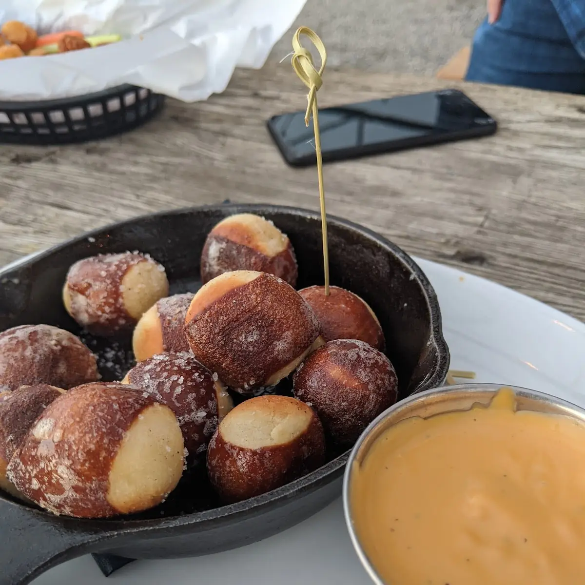 Warm Pretzel Bites with Cheese