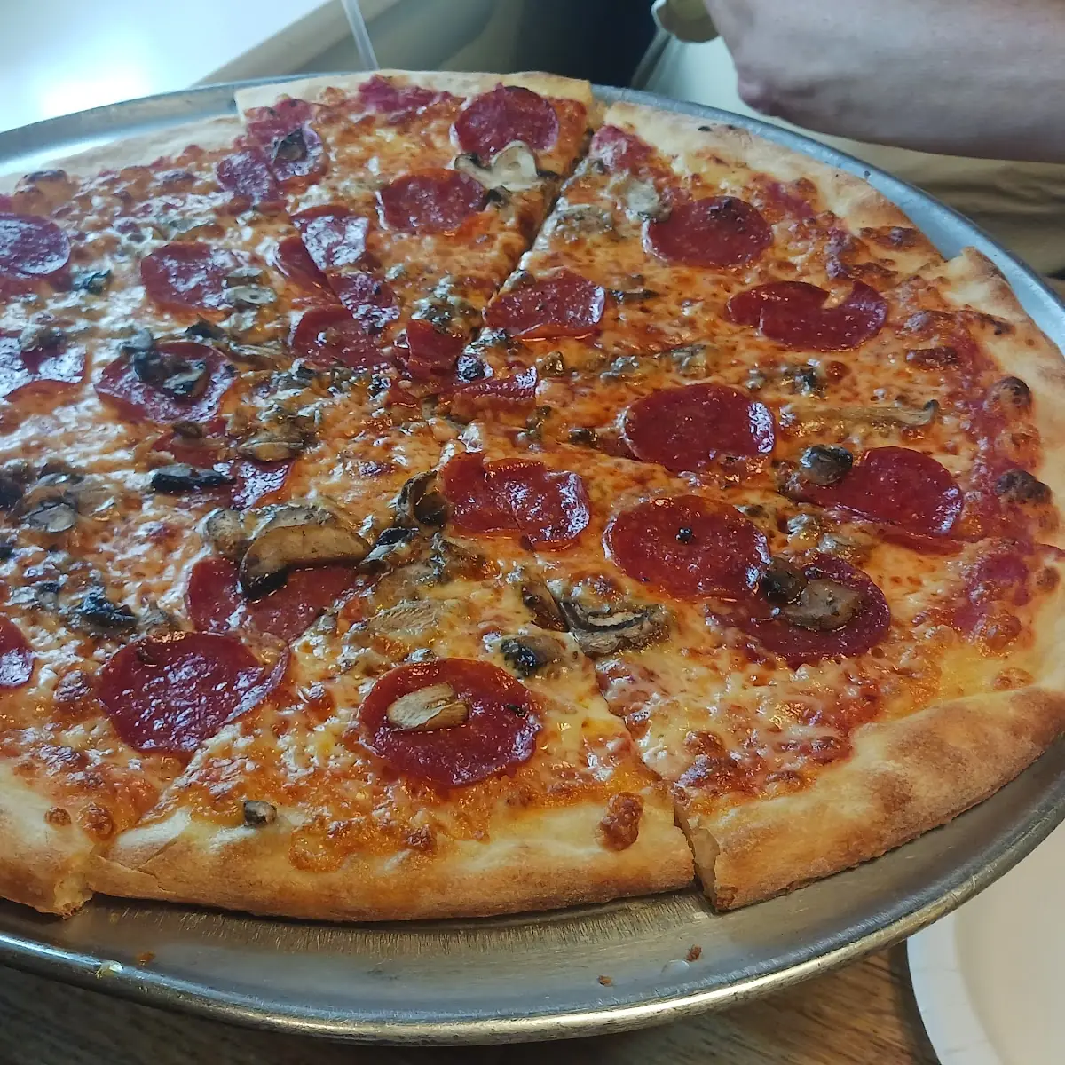 Pepperoni and Mushroom Pizza