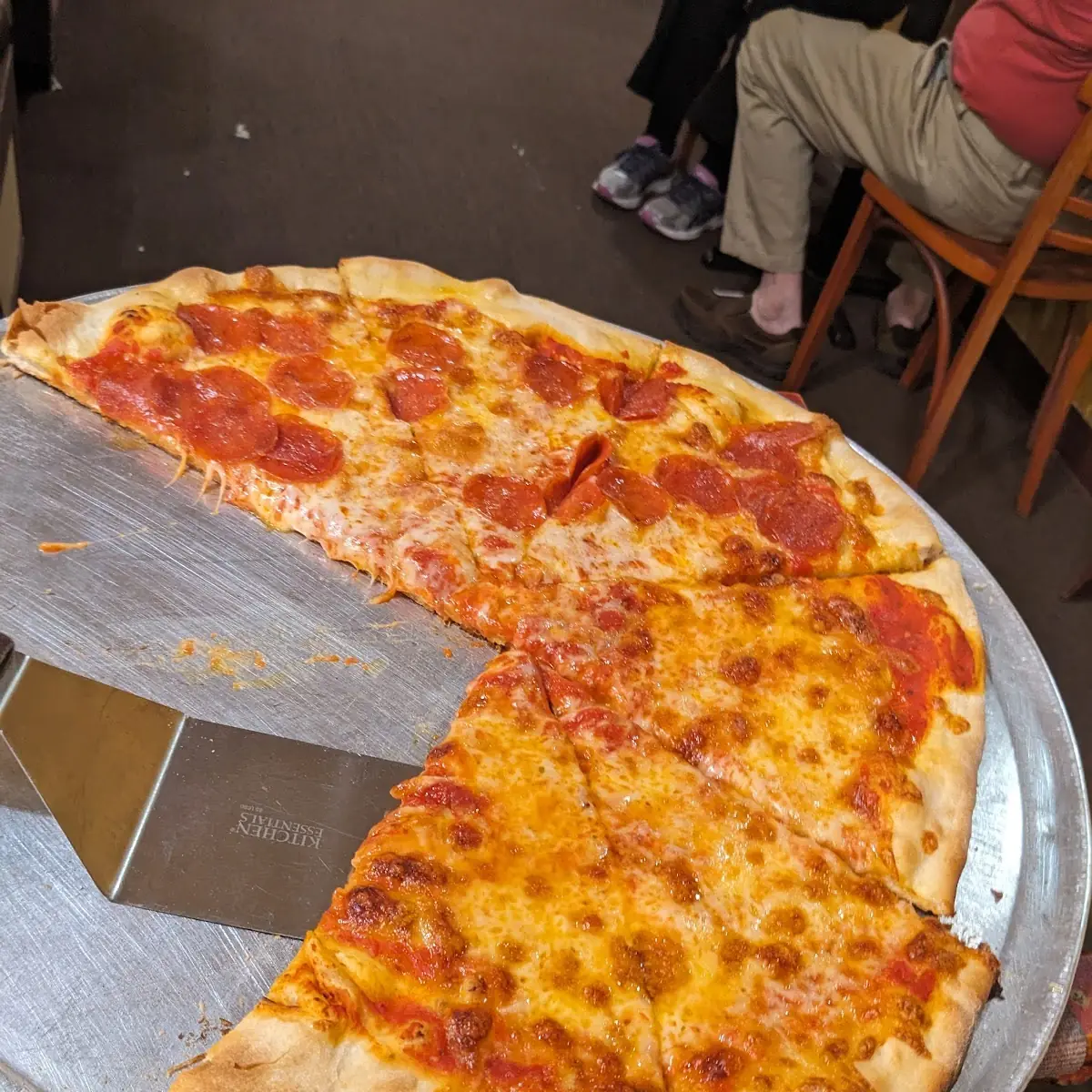 Half Cheese Half Pepperoni Pizza