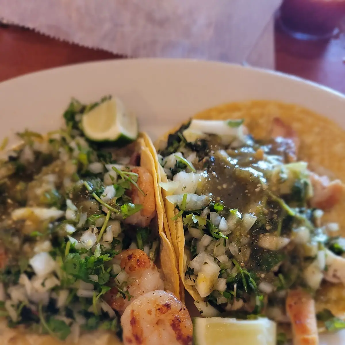 Shrimp and Chicken Taco