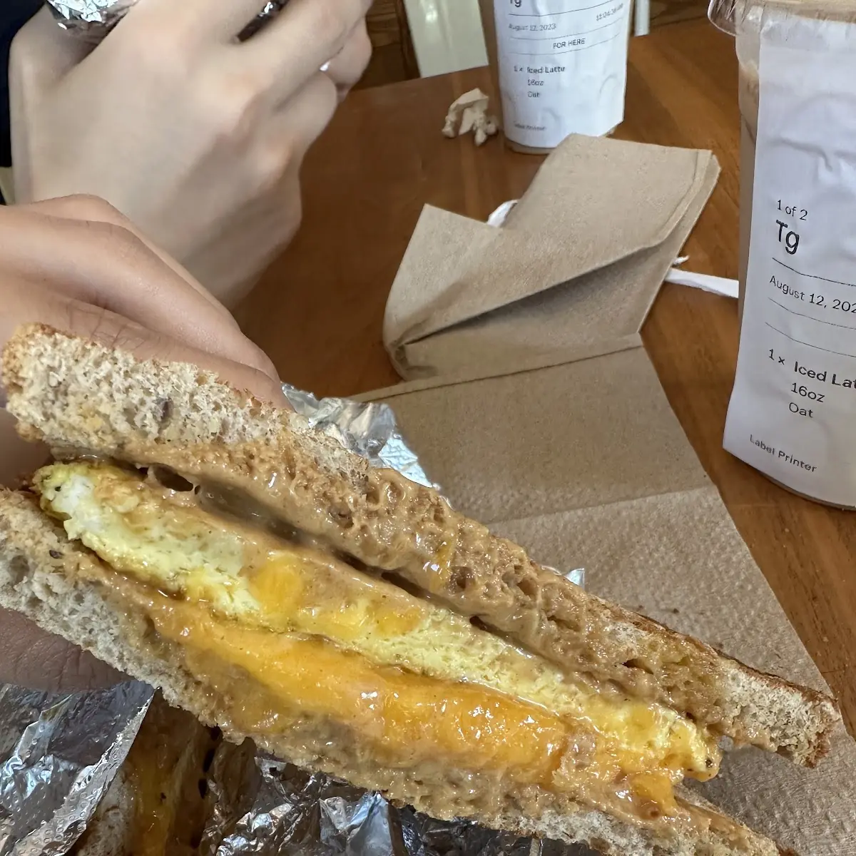 Bacon Egg and Cheese Sandwich
