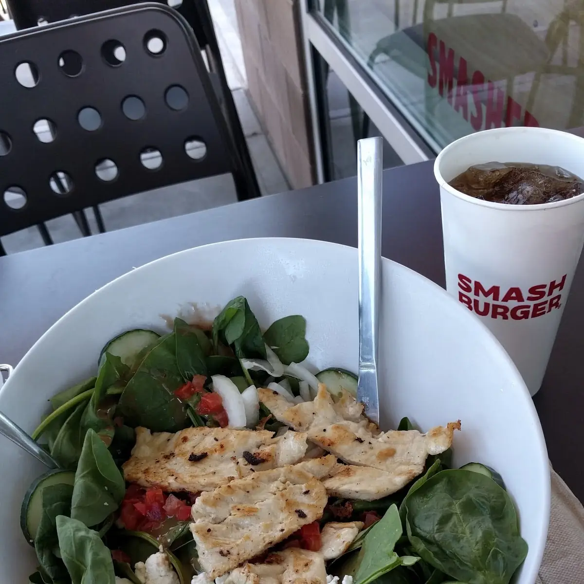 Spinach Cucumber and Goat Cheese Salad