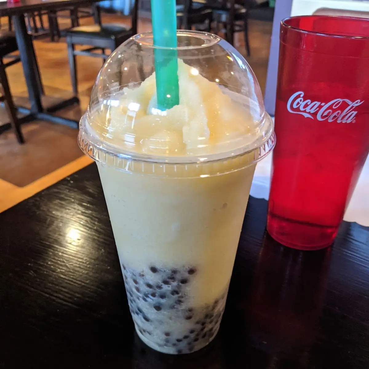 Peach Boba Smoothie