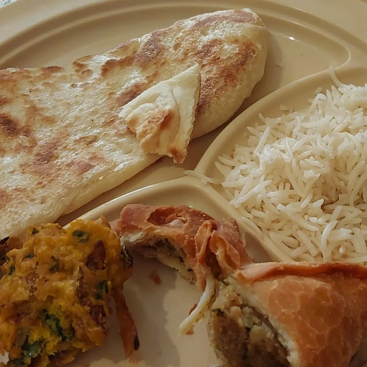 Rice Butter Chicken Pita Bread