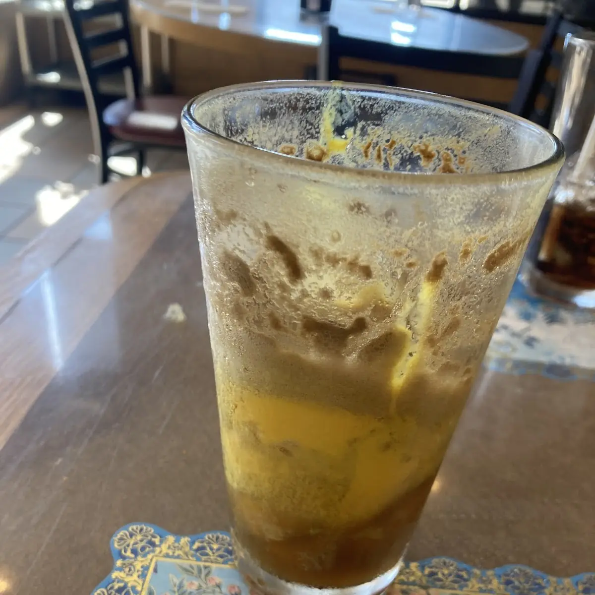Root Bear Float I Made Up with Vanilla Ice Cream w Dr Pepper Soda
