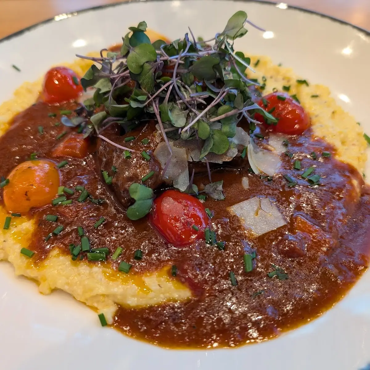 Blackened Salmon with Cheddar Grits