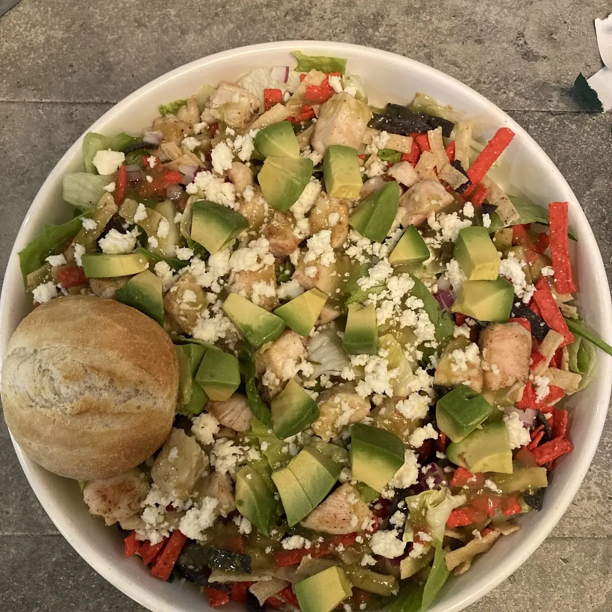 Green Chicken Enchilada Salad