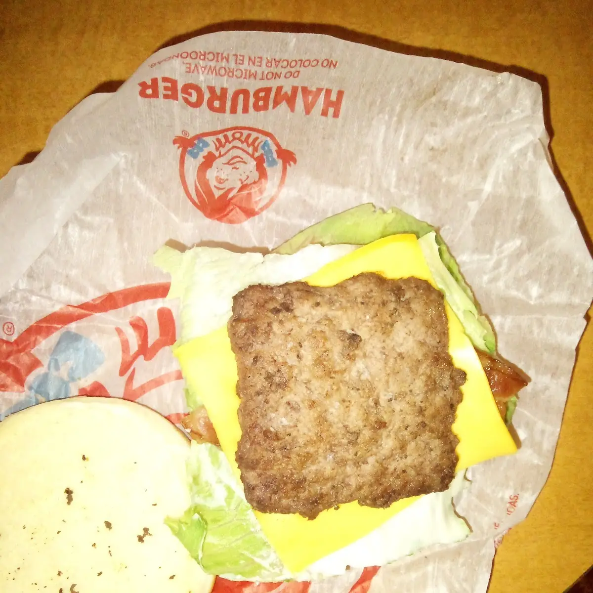 Junior Bacon Cheese Burger