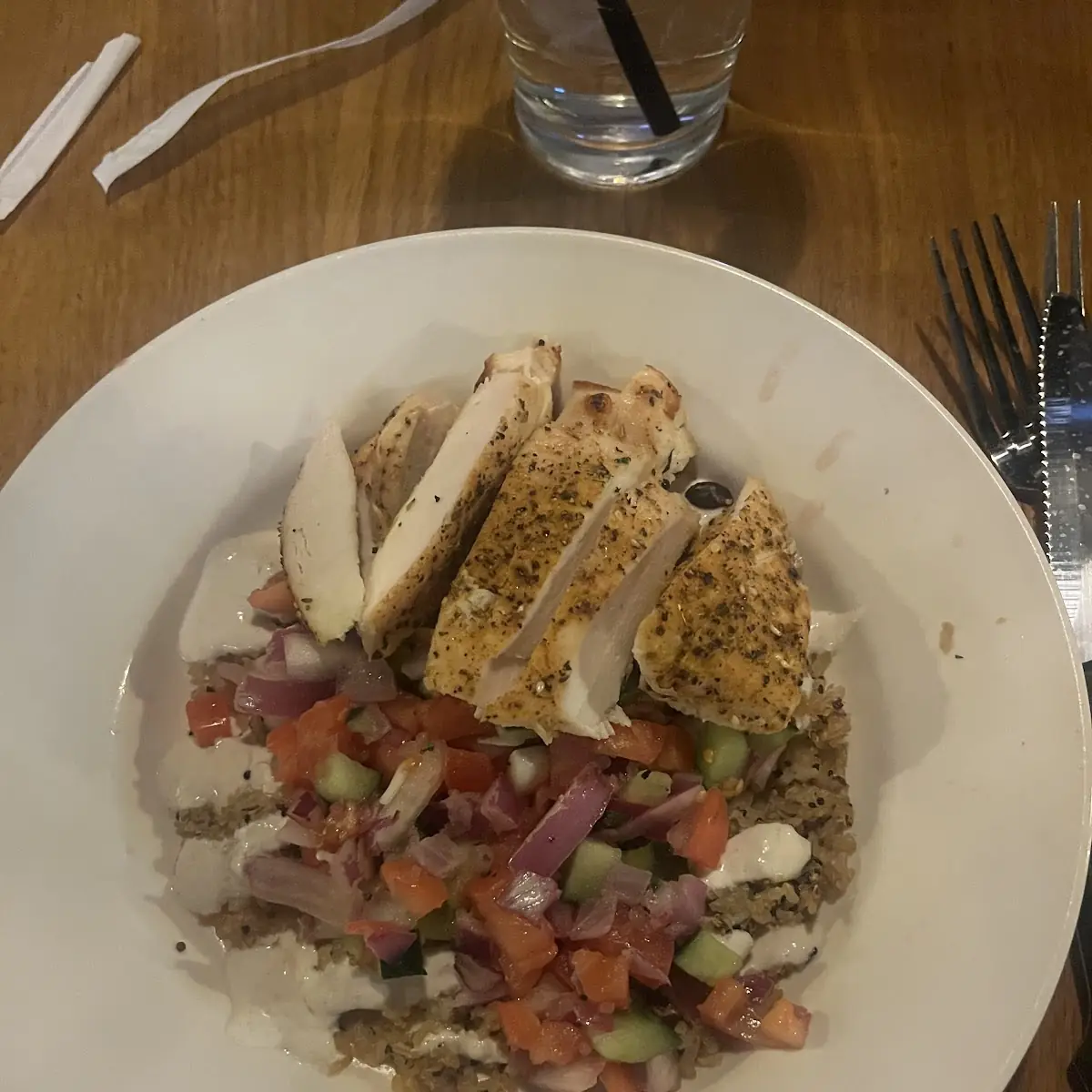 Enlightened Mediterranean Chicken Bowl