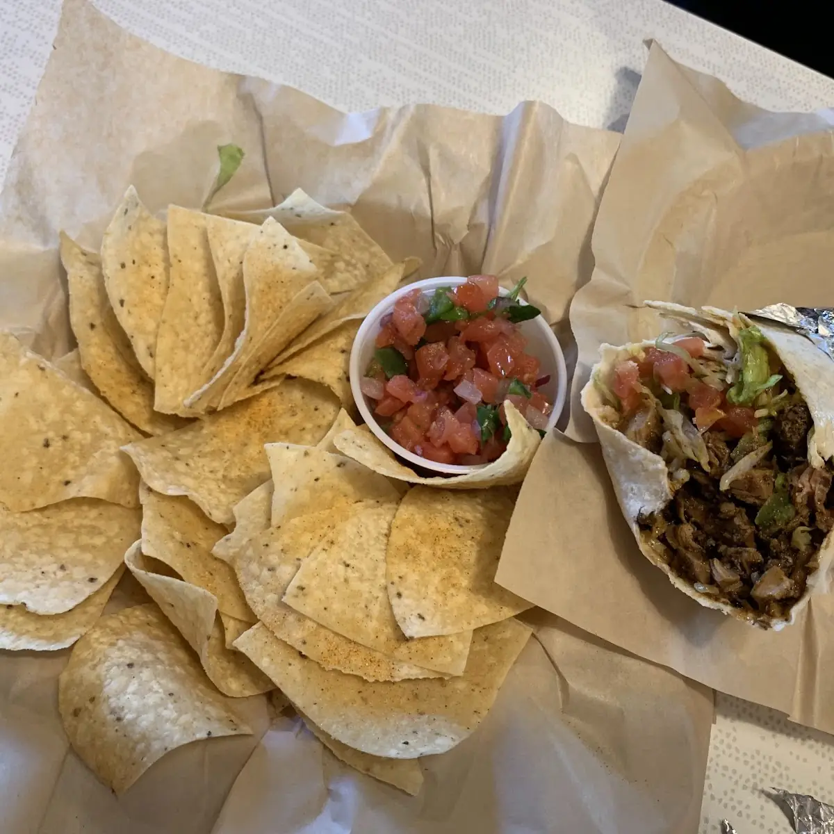 Chicken Burrito Combo