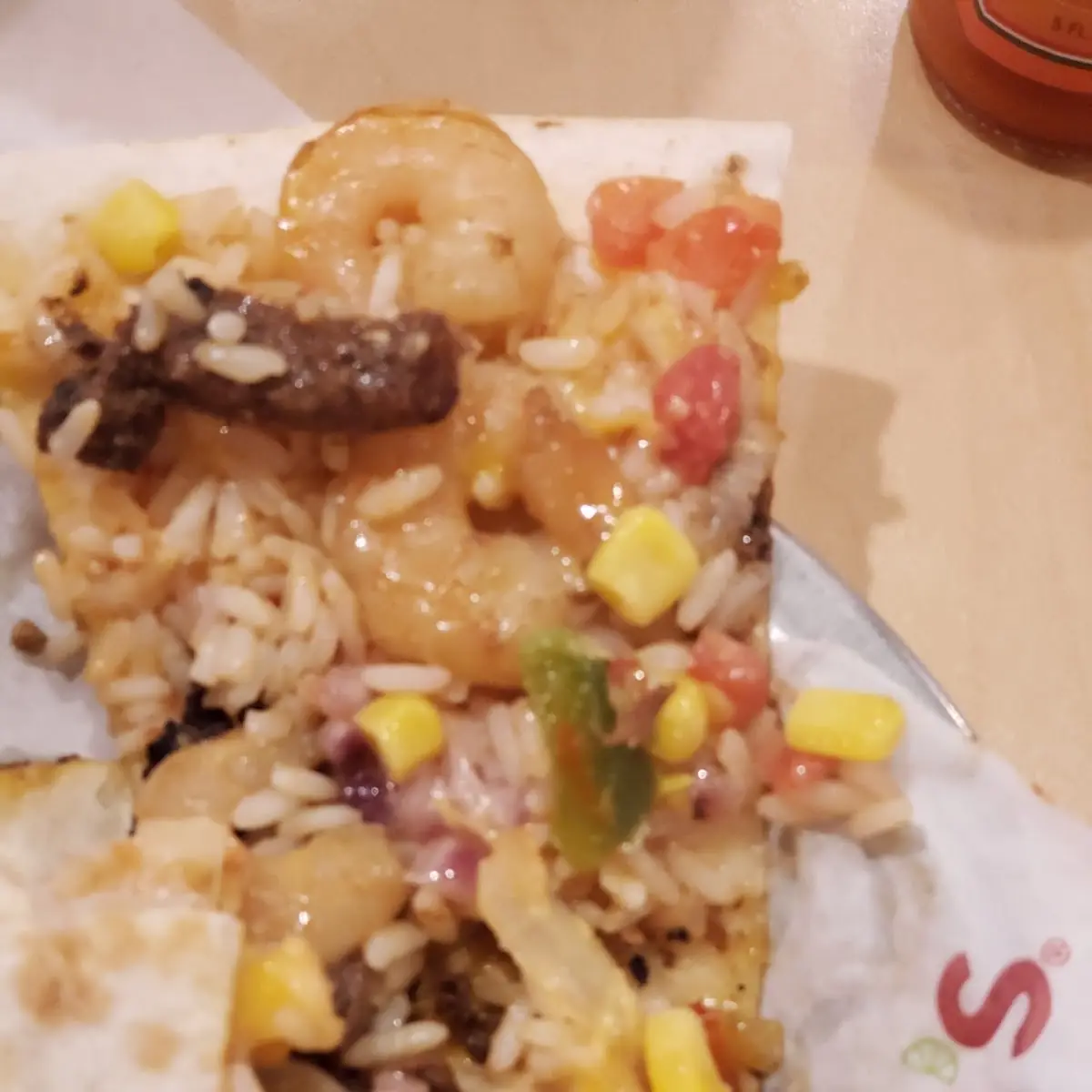 Steak Shrimp & Sautéed Veggies Quesadilla