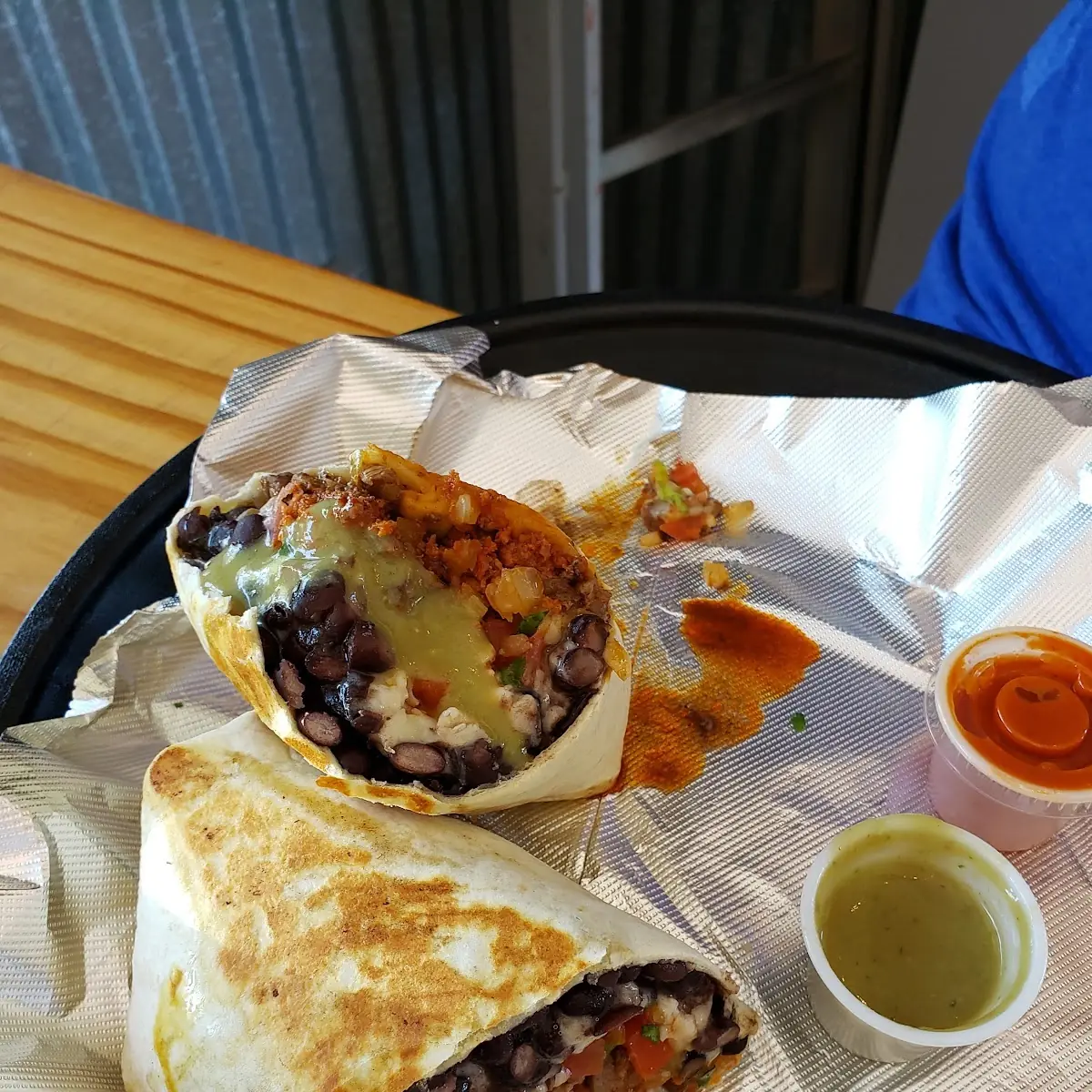Shredded Chicken Burrito