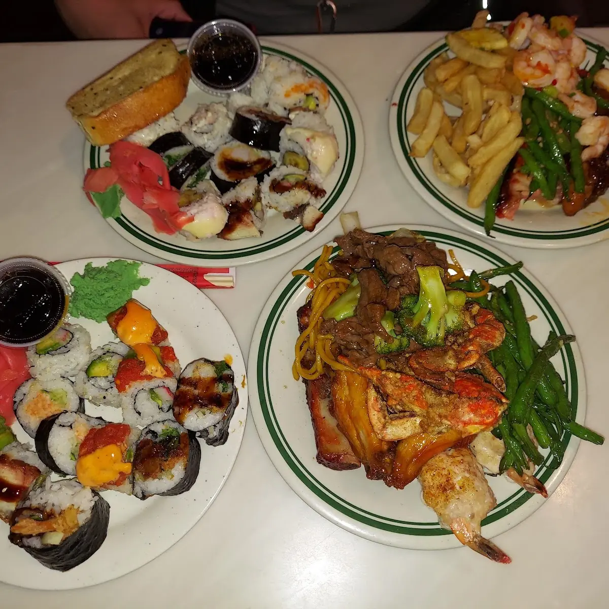 Sushi Buffet and Seafood Combination