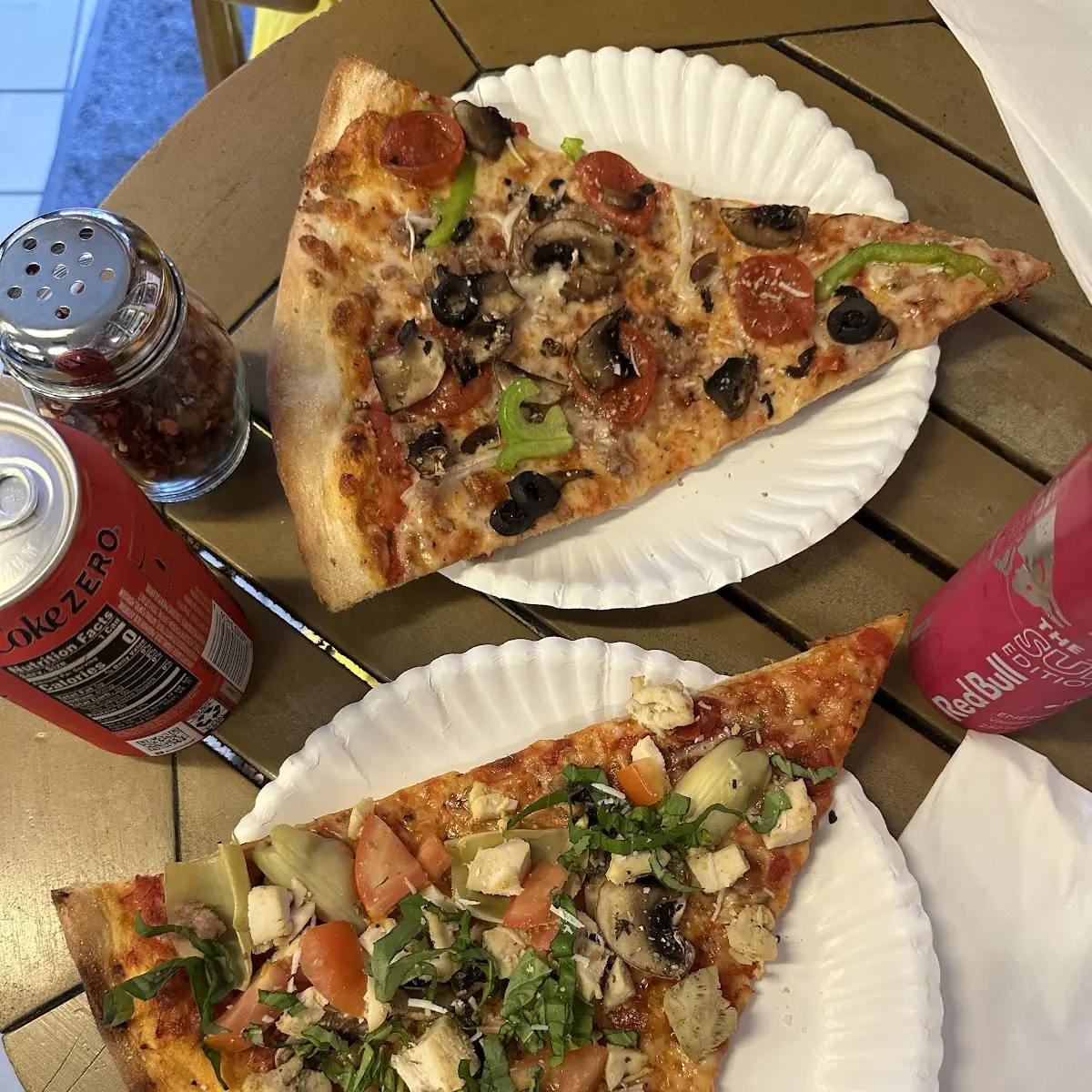 Pepperoni Pizza and Tiramisù