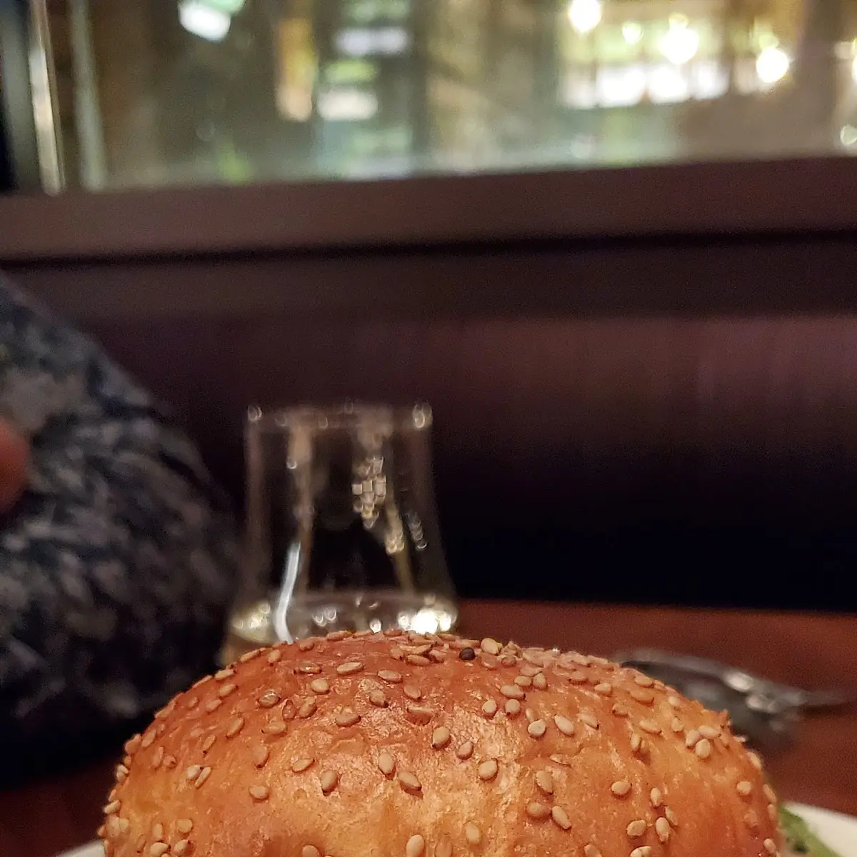 Black Bean Burger and Salad