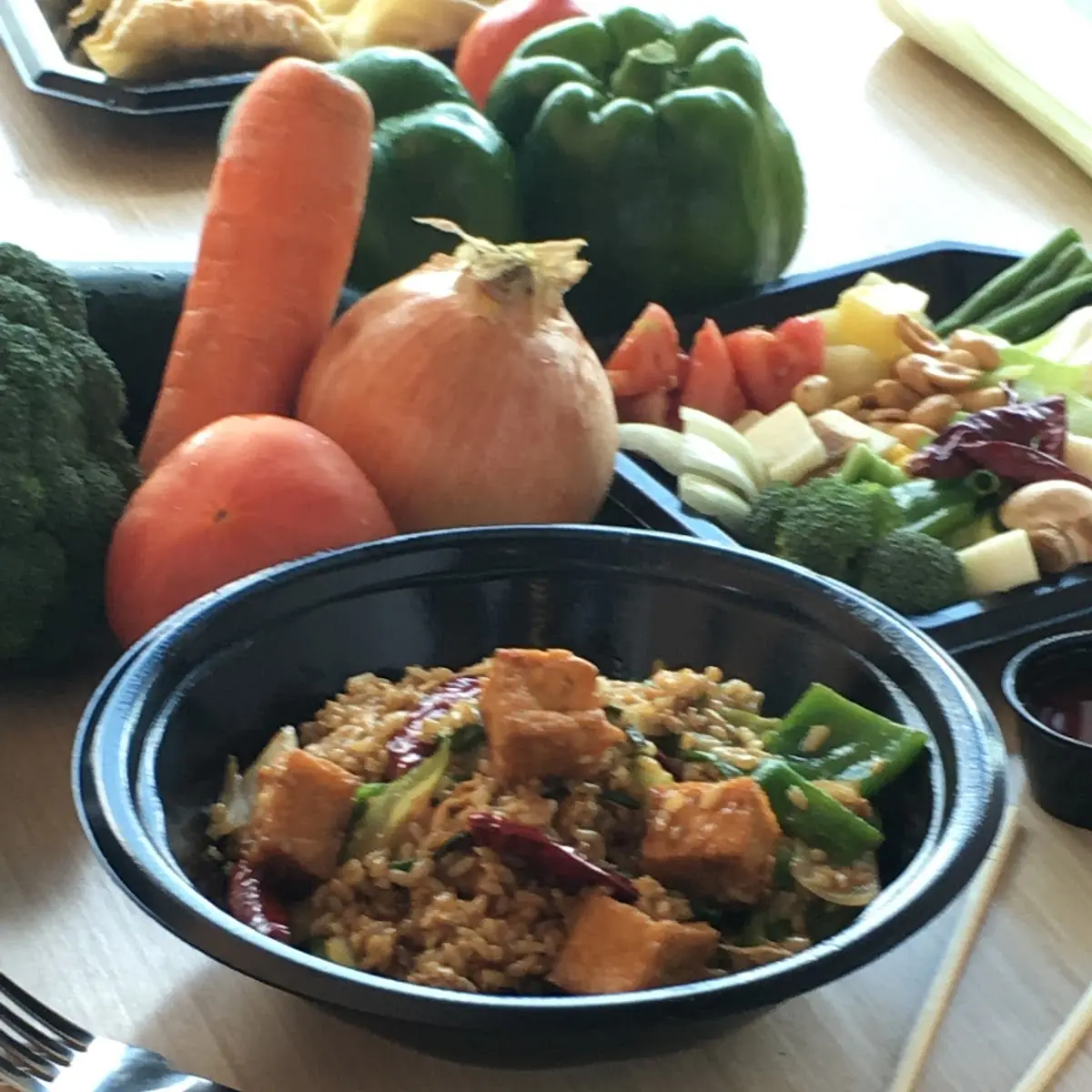 Tofu Fried Rice Bowl