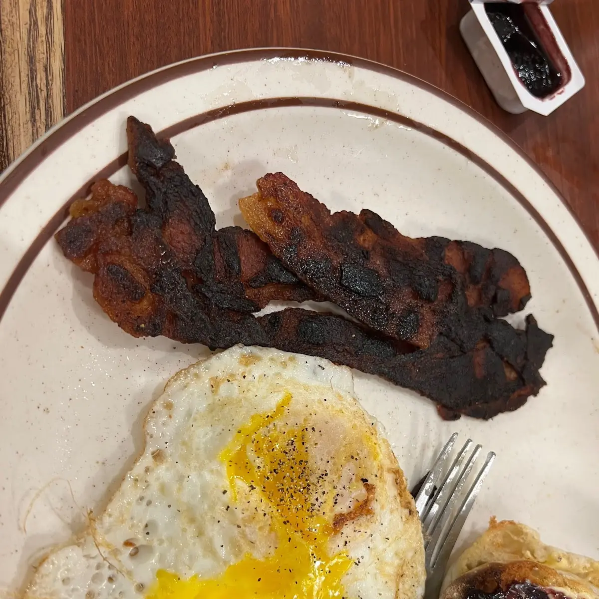 Crispy Bacon with Sunny Side Up Egg