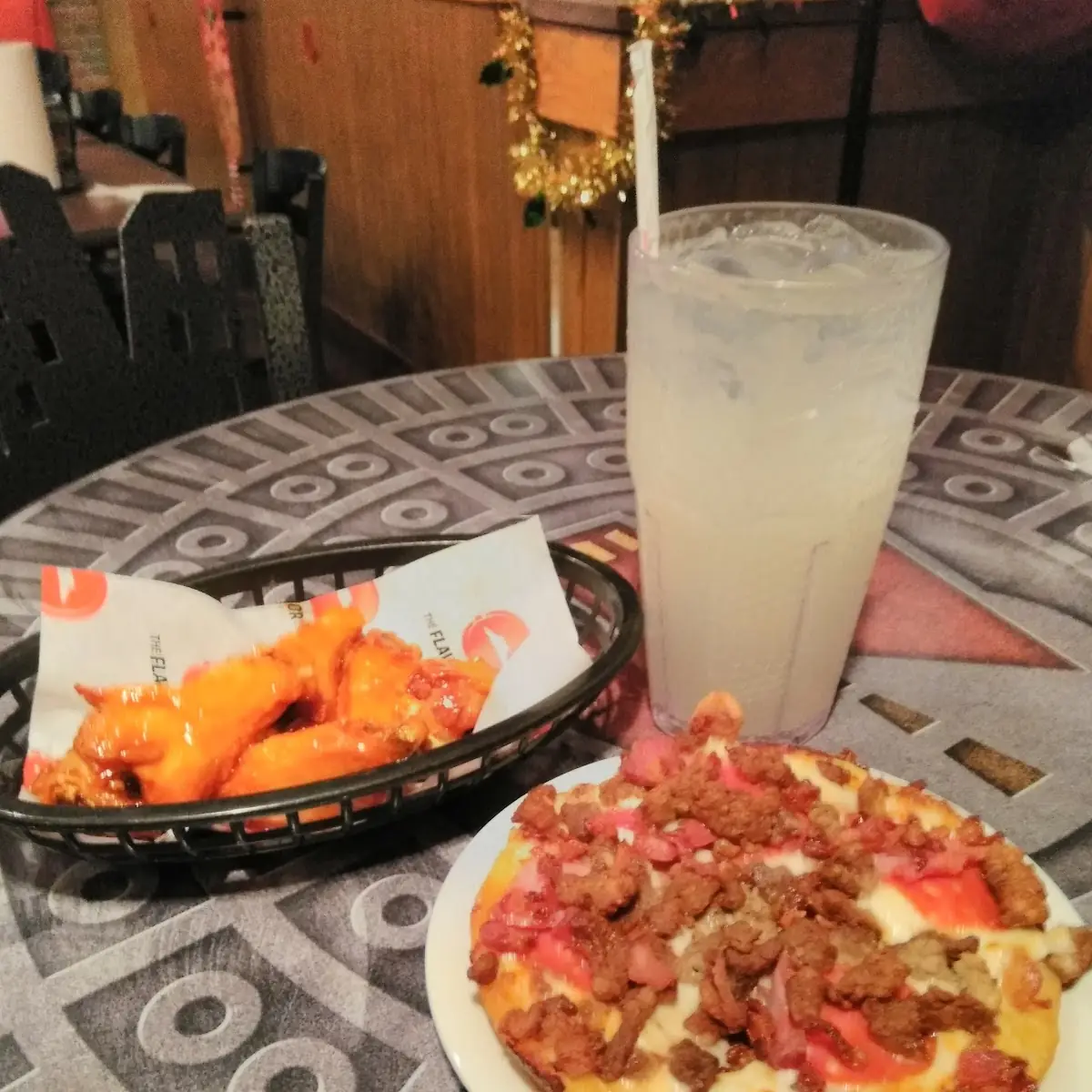 Meat Lovers Pizza and Wings
