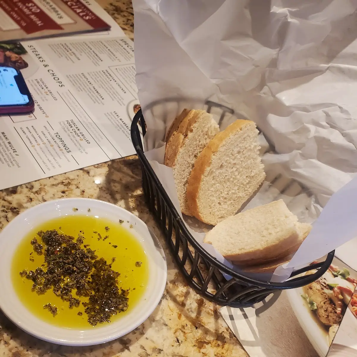 New Bread and Dipping Sauce Trio