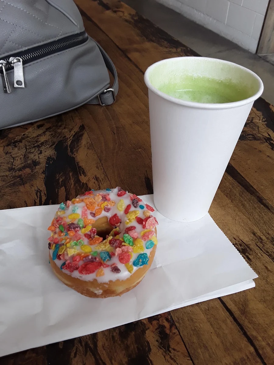 Matcha Green Tea Latte with Honey