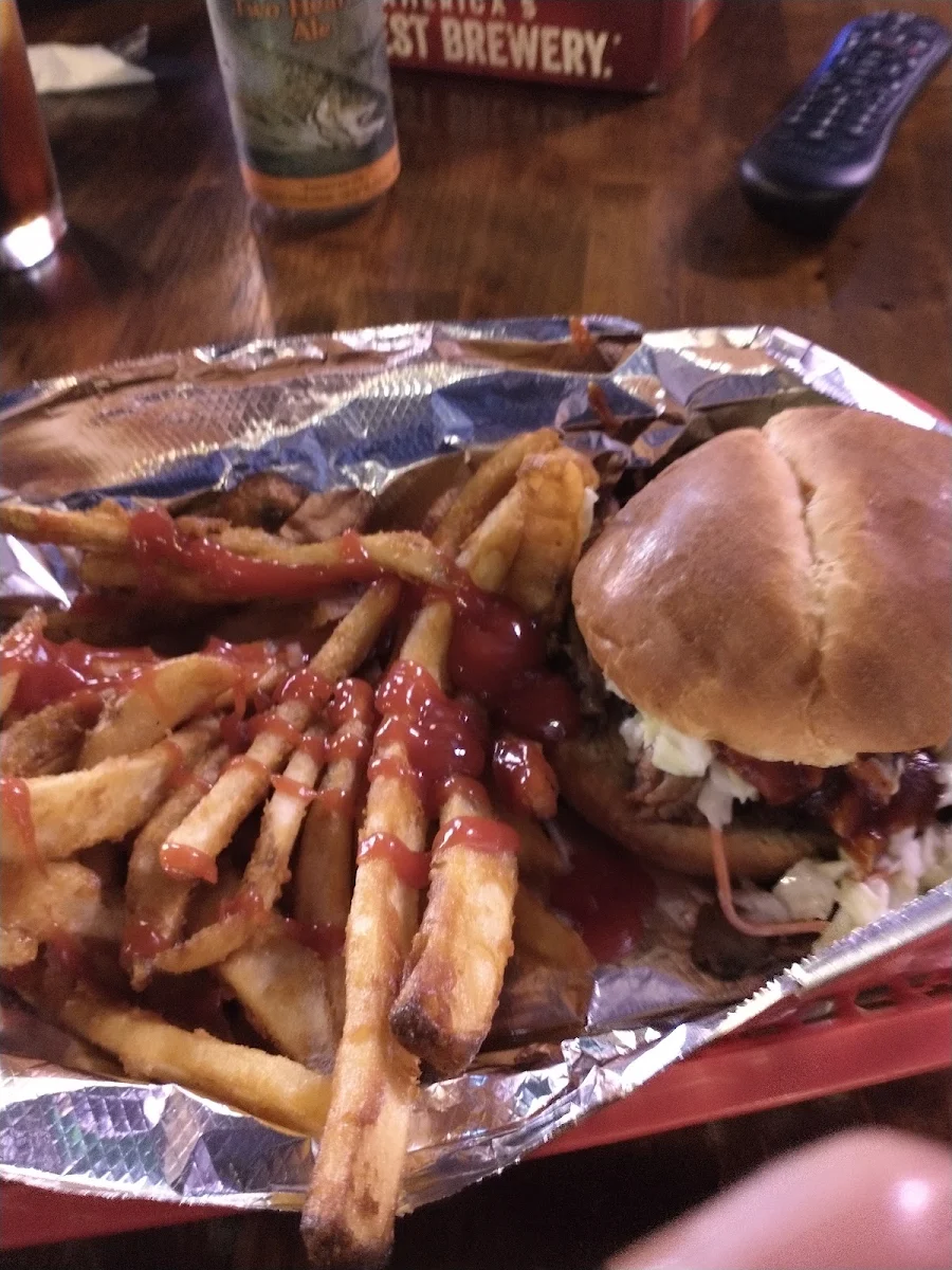 Pulled Frank BBQ Pork Sandwich
