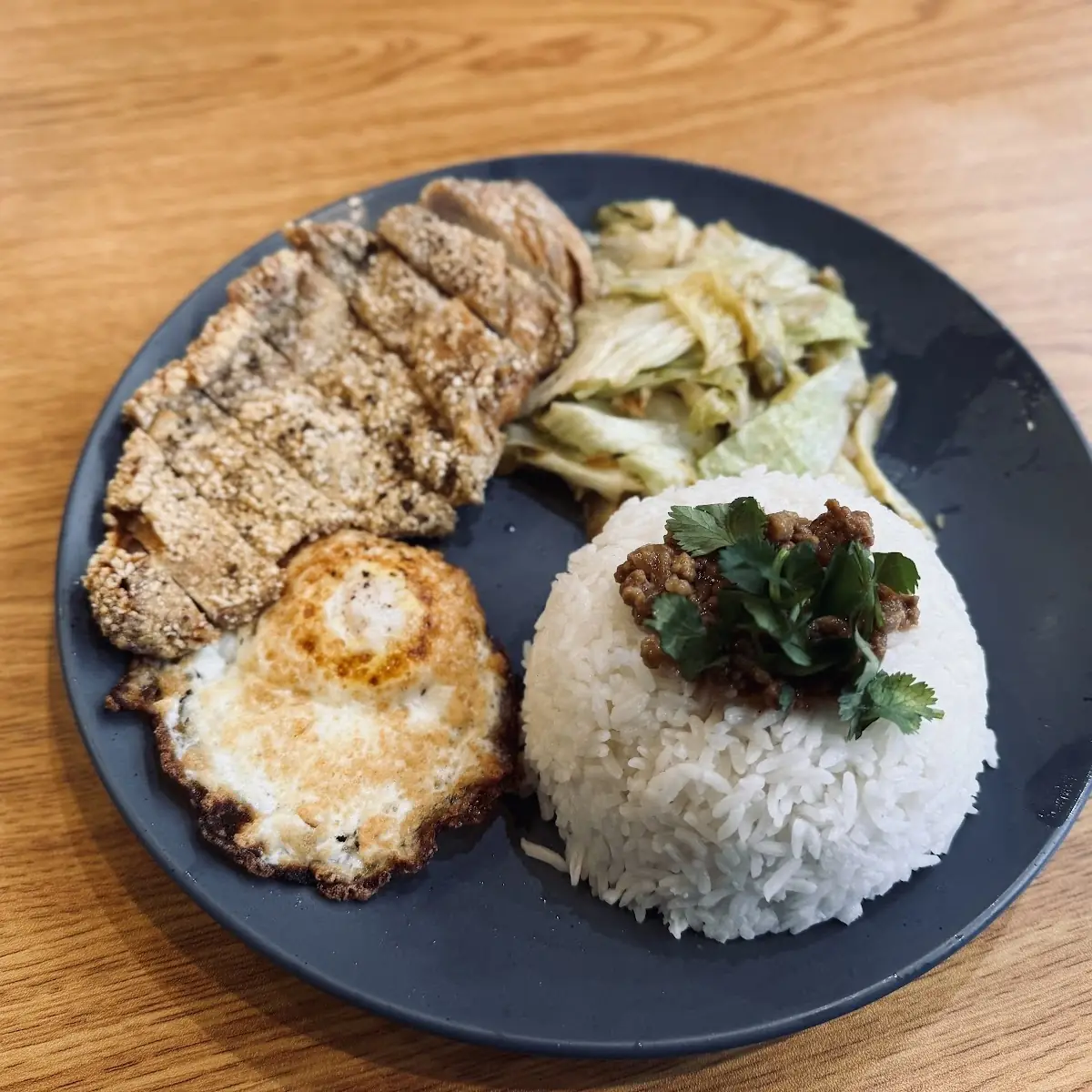 Rice Platter with Chicken Chop