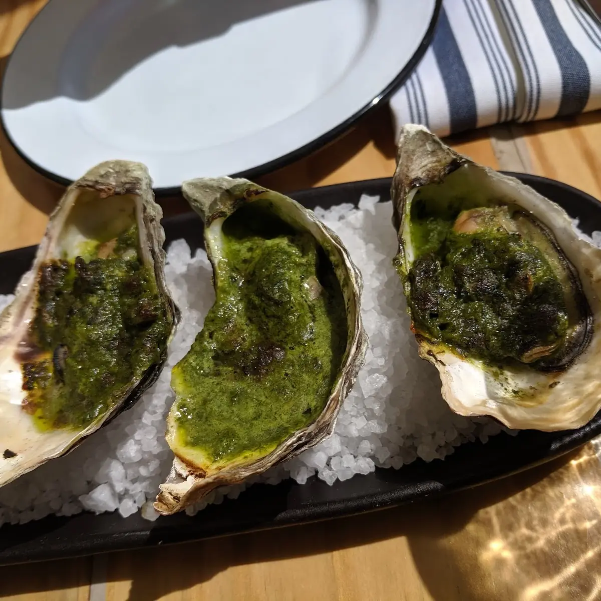 Spinached Oysters Rockefeller