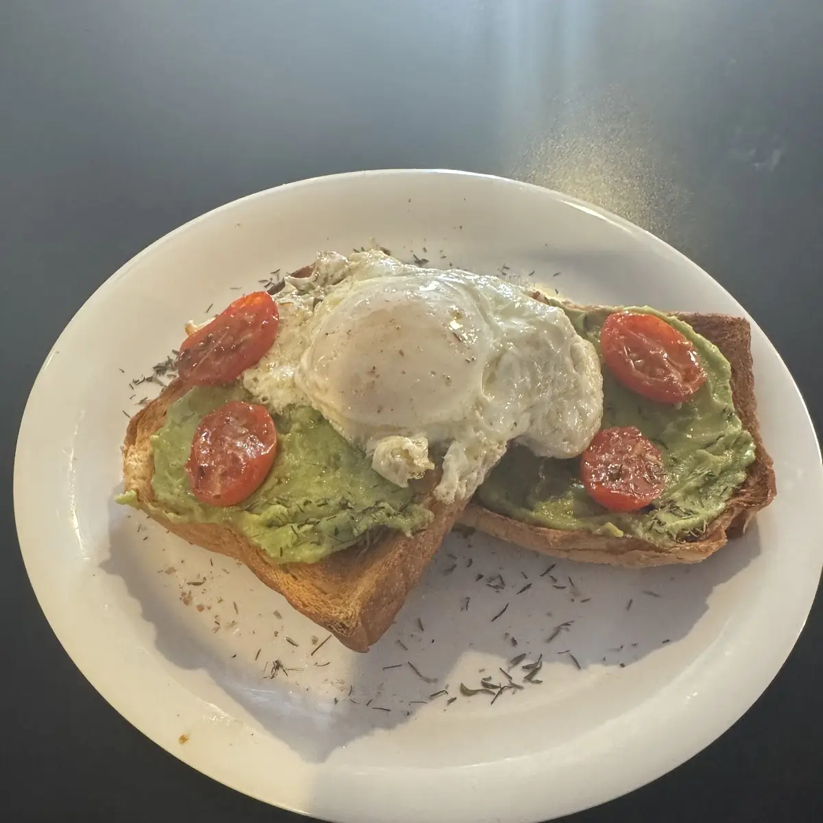 Avocado Toast with over Easy Egg
