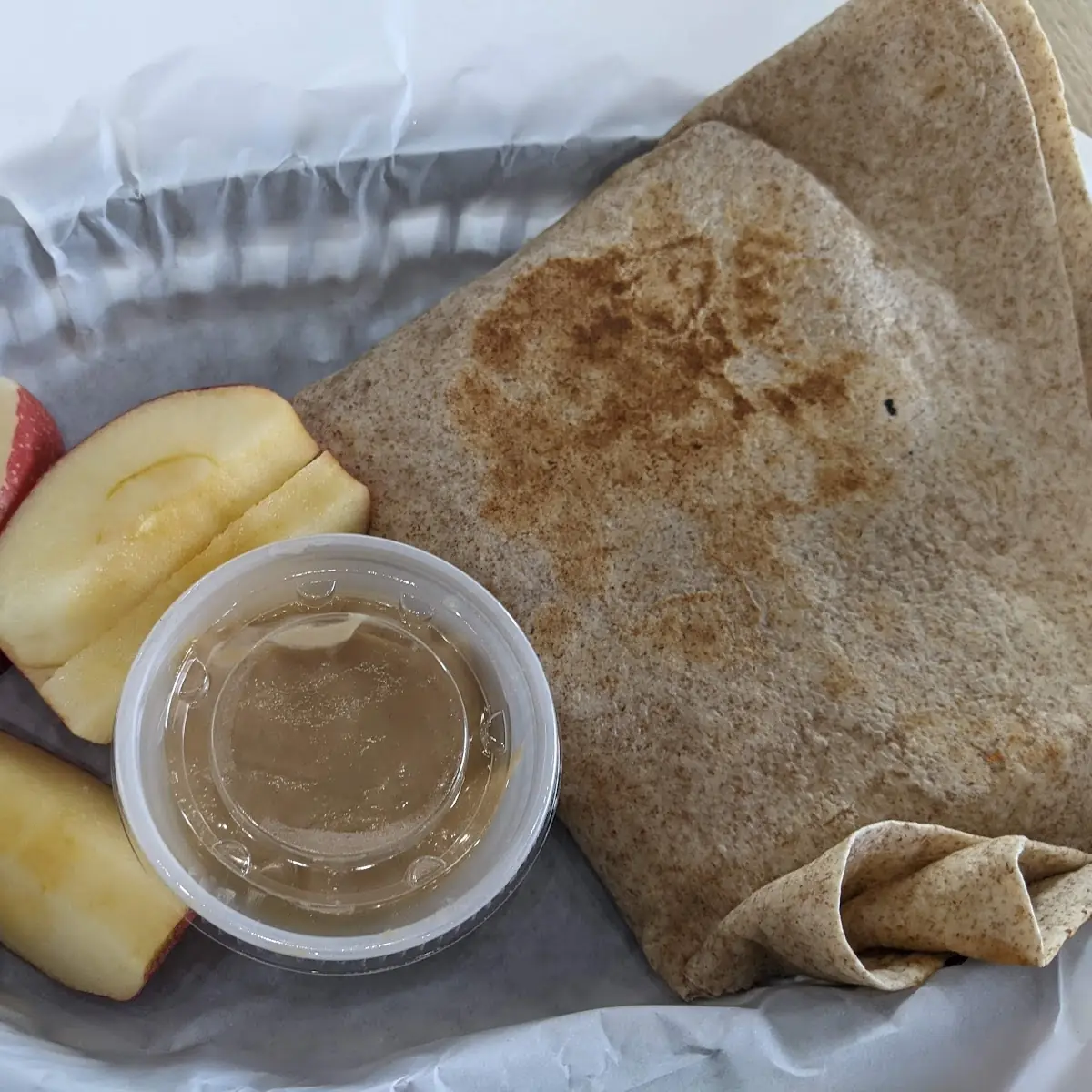 Chicken Parm Melt and Apples and PB