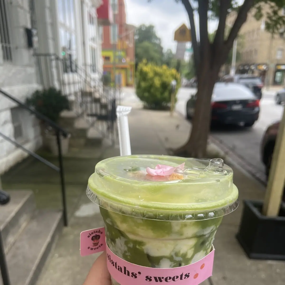 Lavender Matcha Latte