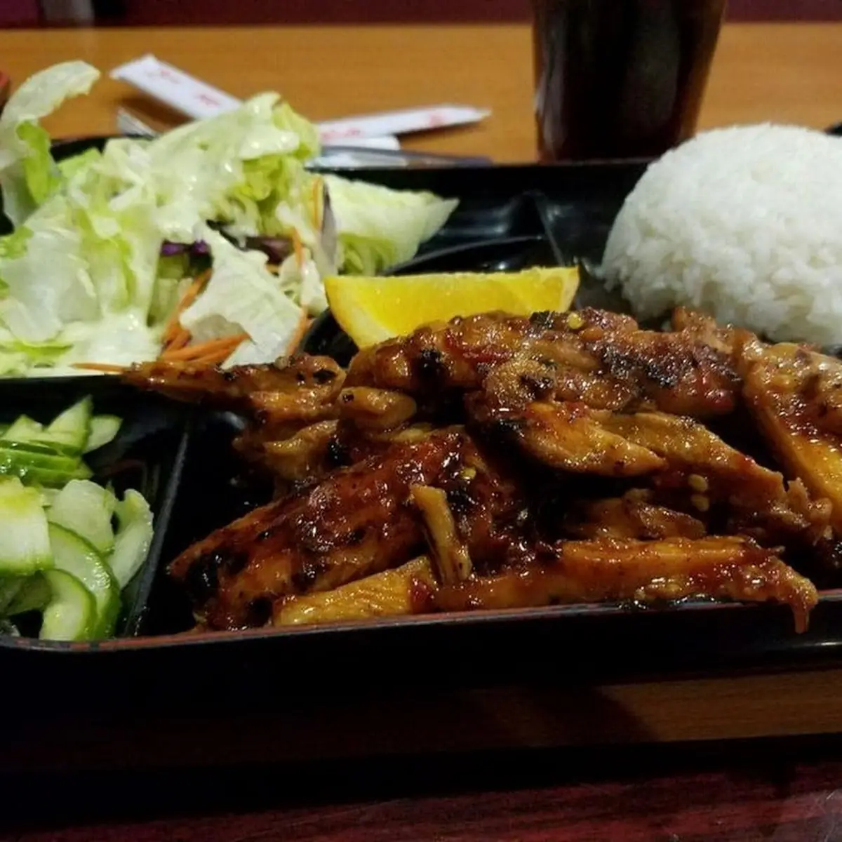 Steak and Chicken Teriyaki Bento Box